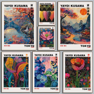 Jigsaw Puzzle 1000PCS-50X70CM Yayoi Kusama Polka Dot World Scene Brain Teaser Calming Activity Decor Gift