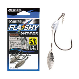 OWNER | Anti-slip Weighted Crankbait Hooks with Spinning Blades
