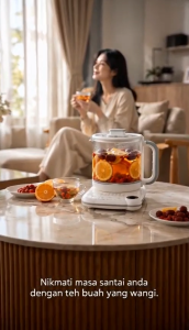 IREMMO 2.5L Multifunctional Health Pot  Glass Electric Kettle Real Temp Control Bilingual Panel  GS-2305E
