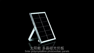 YMJR 6V 6W Solar Panel Solar Power Solar Charger Pengisi daya tenaga surya untuk berkemah di luar ruangan  USB Charger Outlet 4 USB Ports High-Efficiency Flexible Camping Accessories for Supply Fans