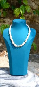 Vòng vổ ngọc trai tròn Vip 8-10li mix vàng tây 10k.