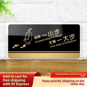 RUIKELAIXIANG | Customized Signage for Restroom Indication No Smoking Warning Slippery Floor Caution