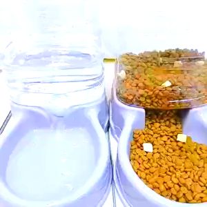 Animal Feeder ชามข้าว ชามอาหาร ชามแมว ชามอาหารหมา เครื่องให้อาหารแมวและสุนัขอัตโนมัติ