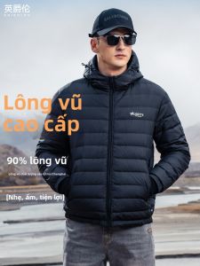 Enjeolon | Lightweight Down Jacket with Hood for Men Winter Warmth