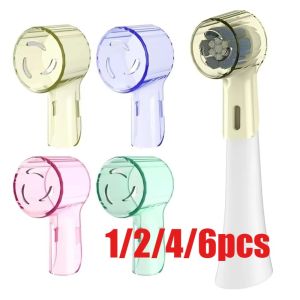 1/2/4/6pcs Toothbrush Dustproof Covers Caps Compatible with Braun Oral B Replacement Heads & IO Series Electric Toothbrush Head