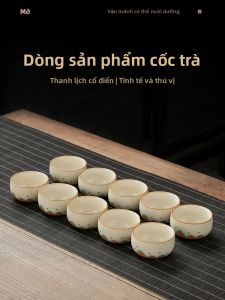 PUQI | Bộ Tách Sứ Thưởng Trà Cao Cấp