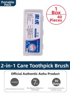 AOHU | Disposable Teeth Cleaner Interdental Brushes 400 Pieces/Box