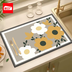 Thảm Chống Trượt Bằng Đất Sét Giặt Nhà Bếp Có Thể Cắt Theo Chiều Dài Và Chiều Rộng Thảm Chống Thấm Nước Thảm Chống Trượt Thảm Nhà Bếp