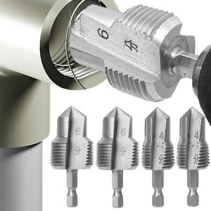 PPR Water Pipe Inner Hole Opener 4/6 Points Pipe Internal Thread Openers Maker Electric Drill Hexagonal Drilling Tapping Tools