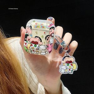 Cute Cartoon Caran DAche Airpods Pro3 Silicone Protective Case Wireless Bluetooth Earphone Shell Apple Earpods Soft Cover