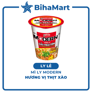 [LY LẺ] - ACECOOK - Mì ly Modern hương vị Lẩu thái tôm Mì ly lẩu thái tôm Modern ăn liền Mì Modern ly ăn liền (67g/ly)