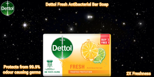 Dettol Antibacterial/Original Fresh Bar Soap 100g x 3pcs (3 in 1)