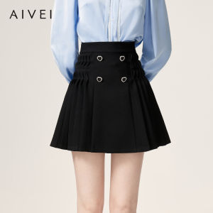 AIVEI | Youthful Versatile Short Petite Pleated Skirt
