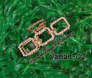 JEPIT RAMBUT KOREA PERMATA / JEPIT RAMBUT ALLOY ELEGAN / JEDAI BESI GOLD / HAIR CLAW METAL GOLD / HBP8810