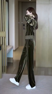 Bộ đồ trung niên nữ đẹp dài tay cao cấp B21 bộ đồ mặc nhà mùa thu đông quần áo kiểu thời trang cho người lớn tuổi trung tuổi cao cấp sang trọng - Bộ ngủ cho mẹ cho bà U40 U50 U60 U70 giá rẻ Bigsize cho người mập chất nhun