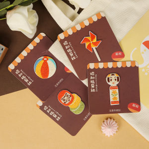 Cartoon Anime Embroidery Stickers Self-Adhesive Decorative Patch for iPad Case Dragon Head Bag Clothes Linen Fabric DIY Accessories