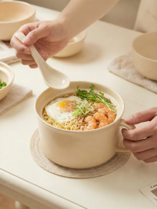 Yomerto | Single Serve With Lid Ceramic Ramen Bowl