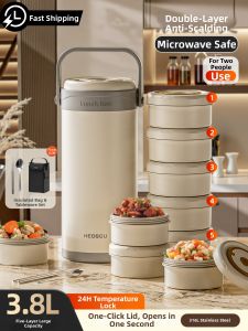 HEOSCU | 24 Hour Thermal Lunch Box Large Multi-layer