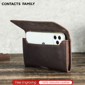 กระเป๋าใส่โทรศัพท์หนังคาดเอวสำหรับผู้ชายกระเป๋าโทรศัพท์กระเป๋าคาดเอวกระเป๋าสำหรับ6.9 "iPhone 16 Pro Max