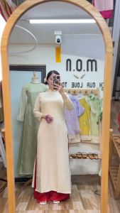 Set Áo Dài Nữ Truyền Thống Tú Như Gấm Tơ Mềm Mịn