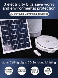 【2025 NEW】solar light indoor Ceiling Light led light automatic night bulb outdoor waterproof IP67 2000W 1500W 1000W with light garden wall lamp 3 Ways Light outdoor solar street light automatic night light with remote 30 years Warranty AlinMall