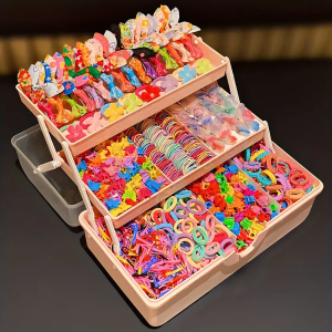 555 pieces/set colorful butterfly hair clips for girls stylish and sweet hairstyles hair accessories.