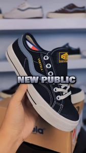 Sepatu Sneakers Pria Hitam Putih Nyala - Spatu Sekolah Anak Laki Laki Ukuran 36-44