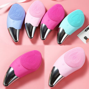 Mini Electric Face Washer Cleanser Silicone Facial Cleanser Waterproof Rechargeable Ultrasonic Pore Facial Cleaner