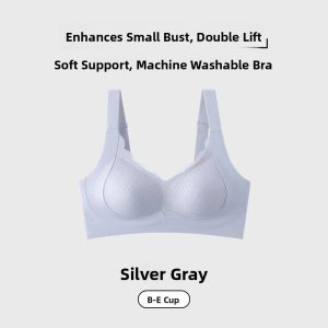 Miiow | Adjustable Strap Bra Large Size Women Gathered Anti-Sagging Eliminates Side Wings Seamless Maternity Bra Sweet Style V-Cup