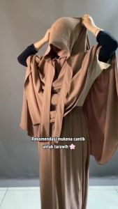 Giovanno Store Fashion Mukena Jumbo 3 in 1 Bahan Crinkle Airflow Kekinian Mukena Dewasa Polos Crinkle Airflow Terbaru