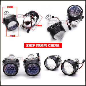 Sinolyn LED Angel Eyes Bi Xenon Projector Lens For H7 H4 Headlight 2.5 Inch Spiral Hot Wheel Honeycomb Car Lamp Car Accessories Sinolyn LED Angel Eyes Bi Xenon Projector Lens For H7 H4 Headlight 2.5 Inch Spiral Hot Wheel Honeycomb Car Lamp Car Accessories