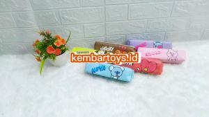 TP-LON-BTS: Tempat Pensil Lonjong BTS Dosgrip dengan Ritsleting Bities Biti21 Varian Random