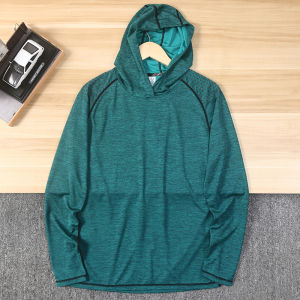 Outdoor Level! Quick-Drying and High Elasticity! Men 3D 3D Cutting Sports Training Long Sleeve T-shirt Bottoming Hoodie