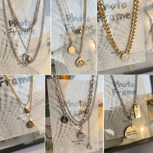 Childrens Titanium Steel Necklace Boys Street Dance Accessories Fashion Show Kids Sweater Hip Hop Personality Chain Trendy New Style