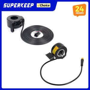 130X Ebike Thumb Throttle Accelerator for Electric Bike 12V-72V Throttles 3 Pin Waterproof WP/SM Plug Connector Accessories