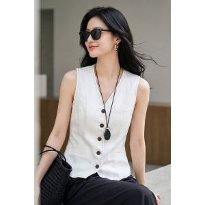 Misoshine | Luxury Elegant Visible Seams V-Neck Sleeveless Single-Breasted Vest