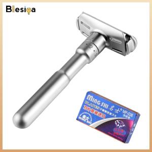 Blesiya Dao Cạo An Toàn Hai Cạnh Hợp Kim Kẽm Cho Nam Dao Cạo Râu