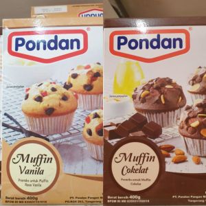 Pondan Tepung Premix Muffin Cokelat dan Vanila 400 Gram