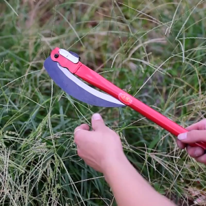 เคียวการเกษตร เคียวพับ ใบมีดเหล็กแมงกานิส เครื่องตัดหญ้า มีดดายหญ้า เครื่องมือการเกษตร เคียวมือ เคียวขนาดเล็ก กำจัดวัชพืช ใบมีดโค้ง อเนกประสงค์ อุปกรณ์ภายนอกและตกแต่งสวน【จัดส่งจากกรุงเทพฯ ใน 1 ชั่วโมง】