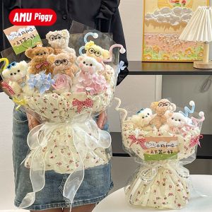 AMU·PIGGY | Cute Handmade Puppy Bouquet Creative Birthday Gift