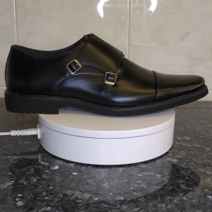 เครื่องดิฉันอ่อนใส รองเท้าทำงานผู้ชายหนังแท้ กำลังได้รอง แบบหัวเข็มขัด สีดำ/สีน้ำตาล ไม่ต้องลื่น สำหรับหนังแท้ 008