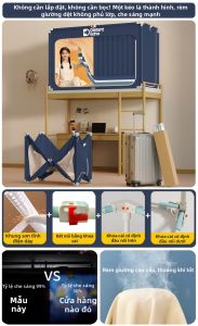 Wise | Rèm Giường Ký Túc Xá và Màn Chống Muỗi Toàn Bộ Chặn Ánh Sáng Cao 90x190cm