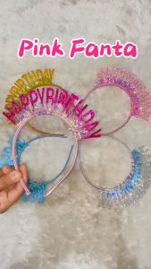 Bando Bandana Headband Happy Birthday Glitter Rumbai Premium