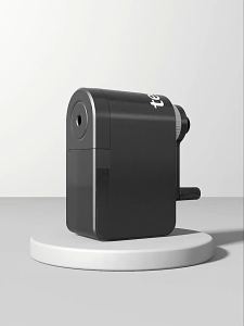 Drawing Hand-Cranked Pencil Sharpener Black