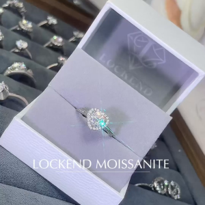 [Lockend] Nhẫn nữ hình trái tim (có thể chỉnh size) bạc 925 đính đá Moissanite 1 carat màu D có chứng chỉ GRA sang trọng