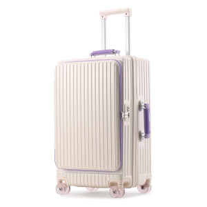 sushimu | Expandable Side-Opening PC Ladies Travel Luggage