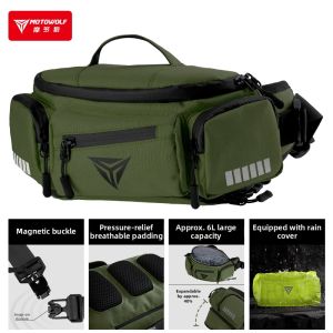 MOTOWOLF | Waterproof Motorcycle Waist Bag Multifunctional Large Capacity