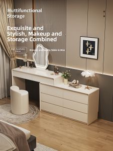 YIYOU | French Creamy Style Internet Celebrity New Design Dressing Table Expandable