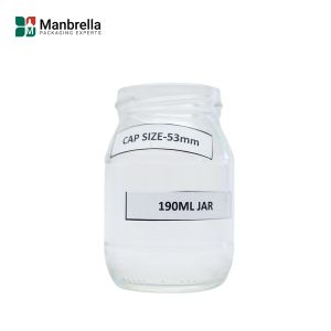 190ml Food Jar (Mini Mayonnaise Design) - 24pcs. With Metal Caps Included