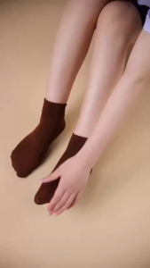 ถุงเท้า ถุงเท้านักเรียน 24คู่ ราคาส่งยกโหล สีน้ำตาล สีพื้น ผ้าฝ้าย ระบายอากาศ ใส่สบาย ยืดหยุ่น คุณภาพดีไม่มีย้วย